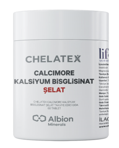 Chelatex Calcimore Kalsiyum Bisglisinat 60 Bitkisel Tablet