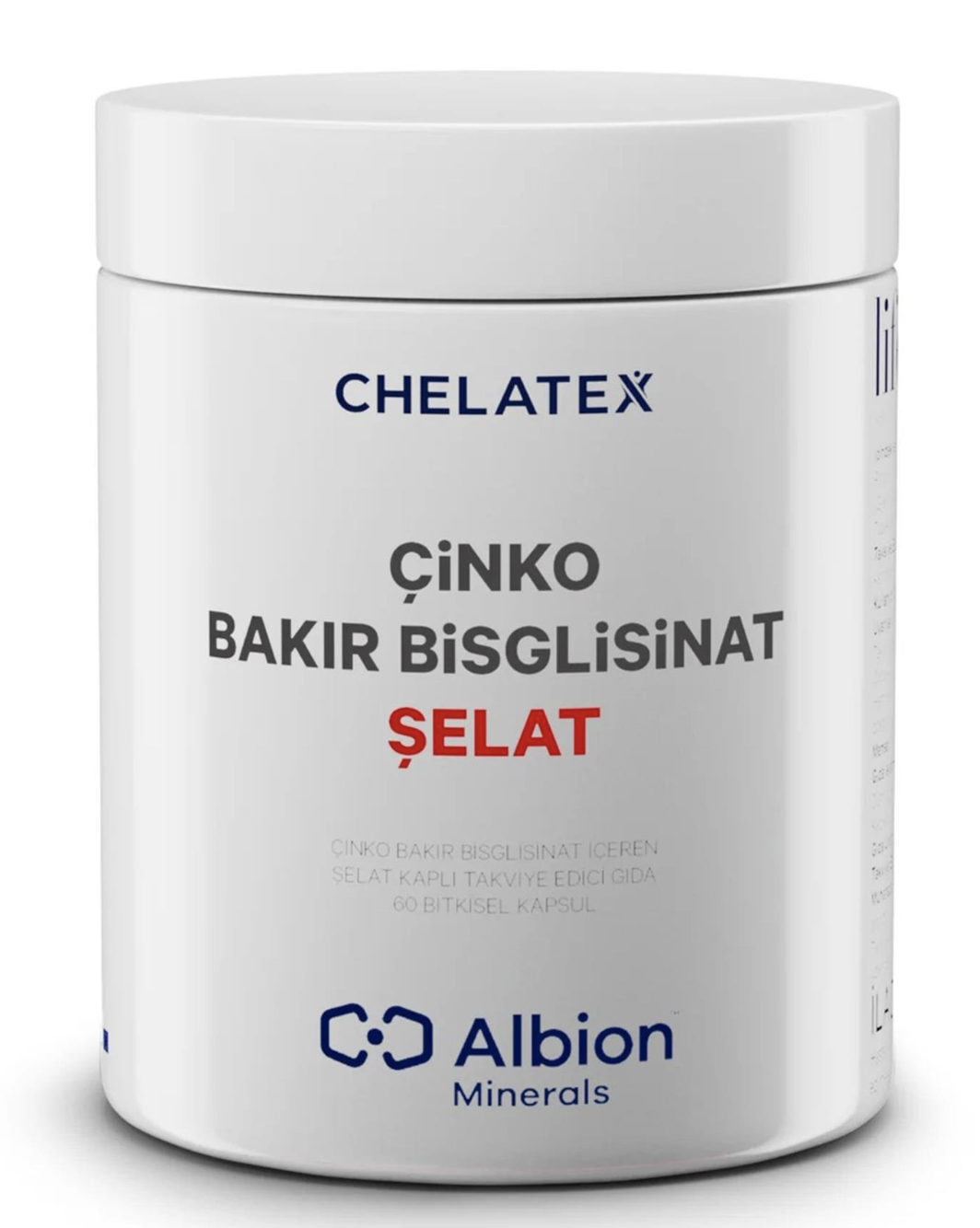 Chelatex Çinko Bakır Bisglisinat Şelat 60 Bitkisel Tablet