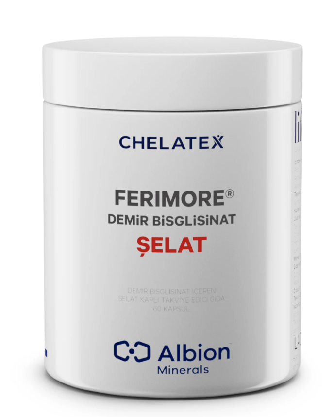 Chelatex Ferimore Demir Bisglisinat Şelat 60 Bitkisel Kapsül
