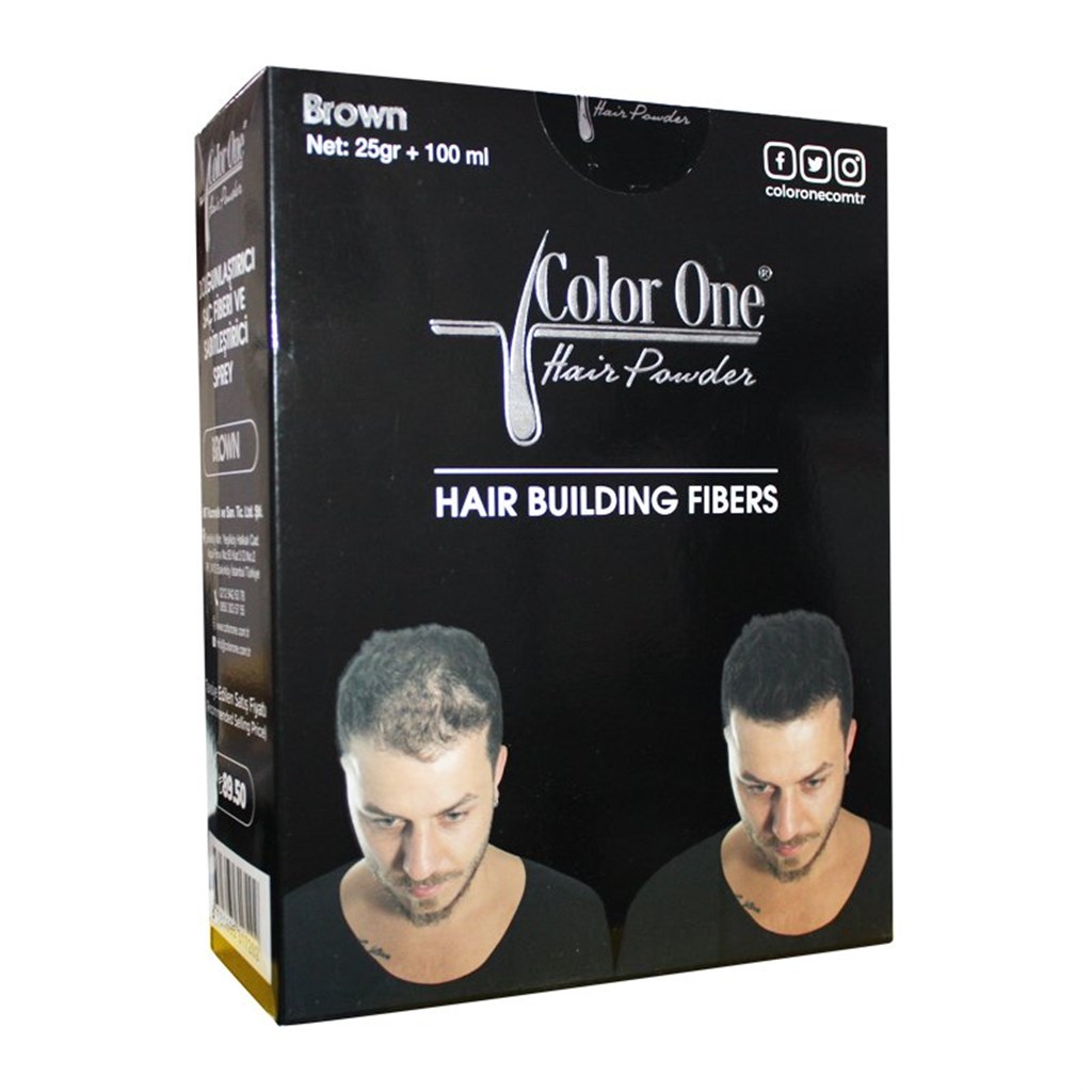 Color One Dolgunlaştırıcı Saç Fiberi Kahve 25gr + 100ml