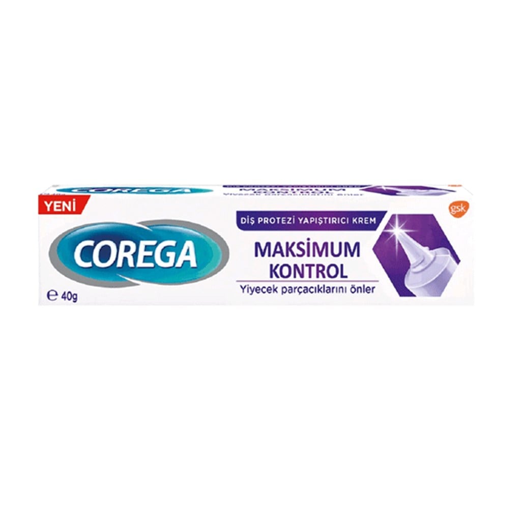 Corega Maximum Kontrol Diş Protezi Yapıştırıcı Krem 40 gr