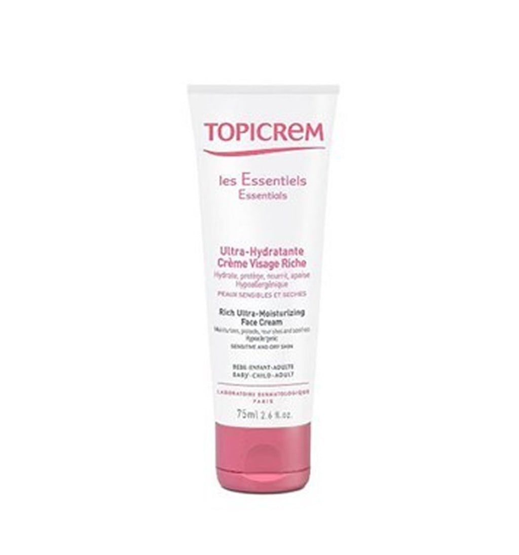 TOPİCREM RİCH ULTRA-MOİSTURİZİNG FACE CREAM 75ML (TEMİZLEME SUYU HEDİYELİ)
