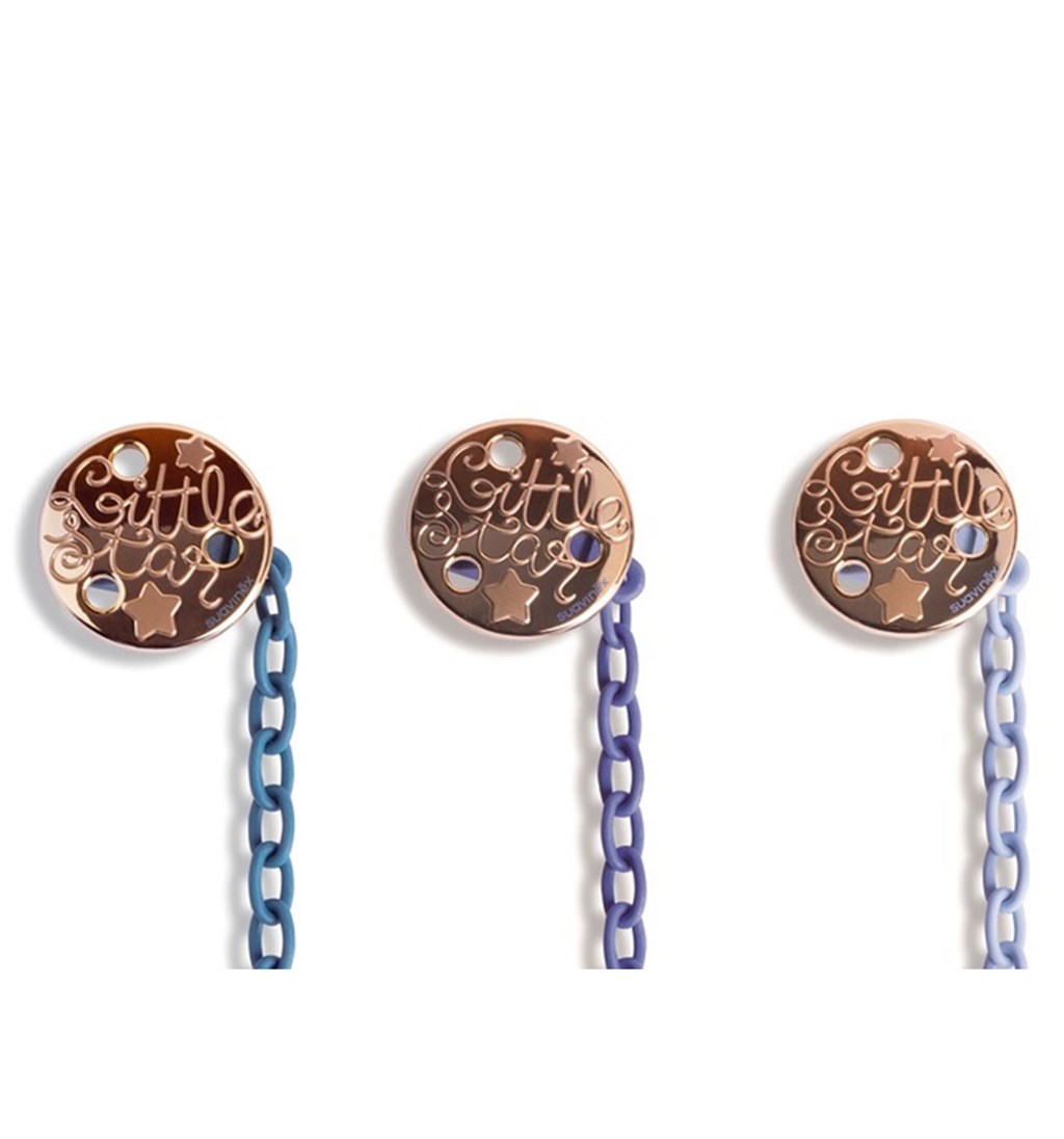 SUAVİNEX HAUTE COUTURE YALANCI EMZİK ZİNCİRİ - MAVİ