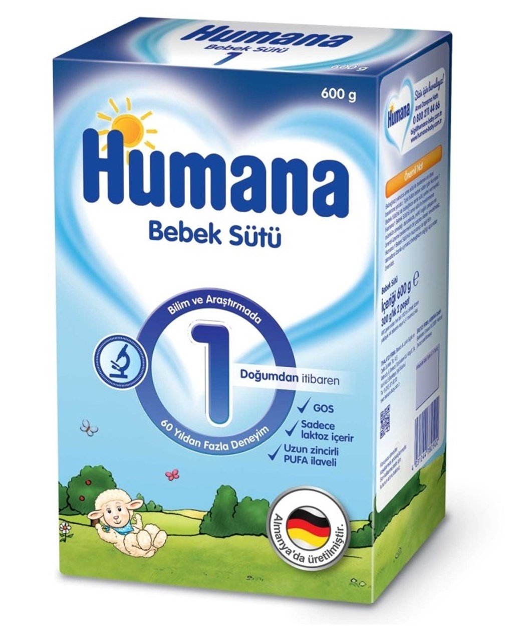 HUMANA 1 BEBEK SÜTÜ 600 GR 