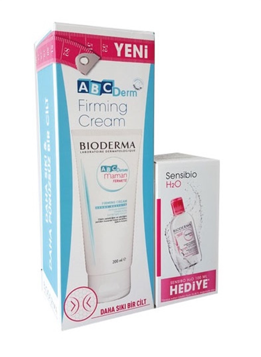 BİODERMA ABCDERM FİRMİNG CREAM 200ML+ SENSİBİO H2O 100ML HEDİYELİ PAKET