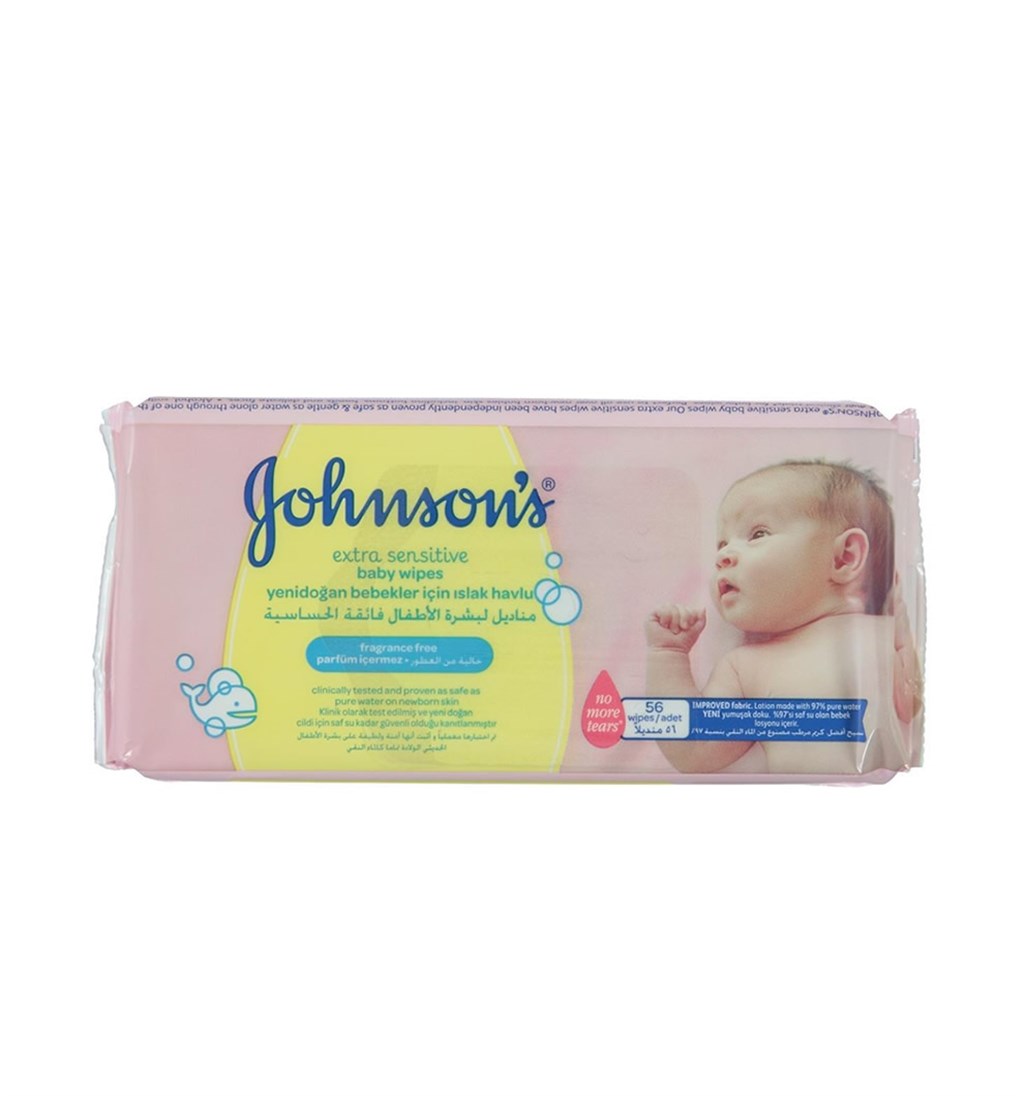 JOHNSON'S BABY YENİDOĞAN BEBEKLER İÇİN ISLAK HAVLU 56 ADET
