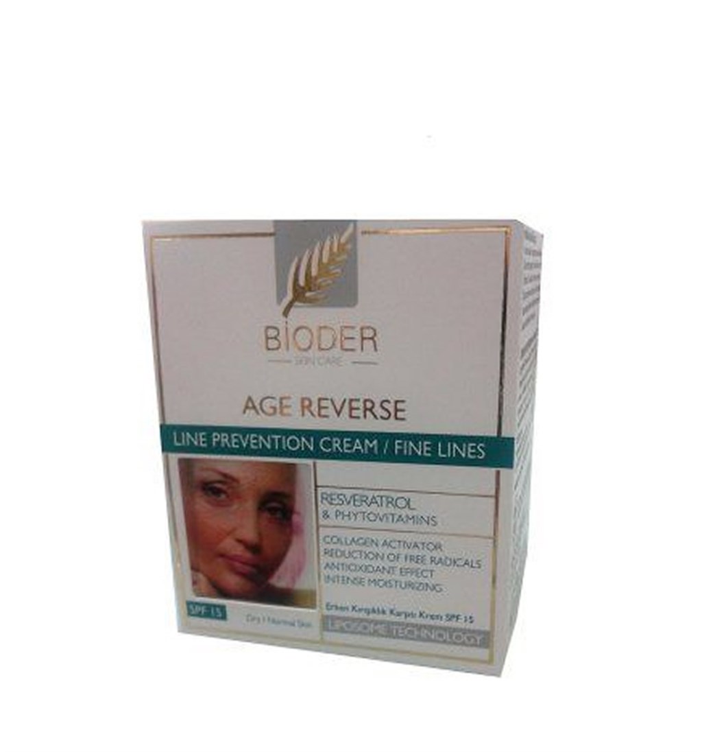 BİODER ERKEN KIRIŞIKLIK KARŞITI KREM SPF15 KURU&NORMAL CİLTLER 50ML