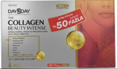 Day2Day The Collagen Beauty Intense Ananas Aromalı 30+15 Saşe - %50 Daha Fazla
