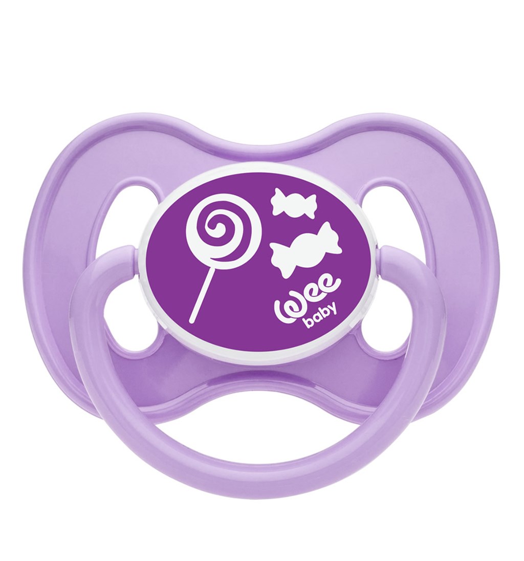 WEE BABY KELEBEK DAMLA UÇLU EMZİKLER 0-6AY NO.1 - MOR