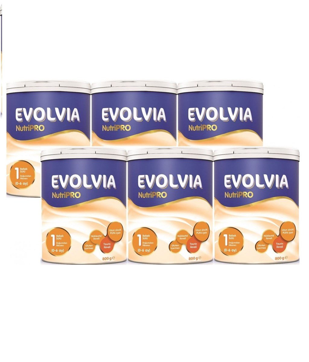 EVOLVIA NUTRİPRO BEBEK SÜTÜ - 1 NUMARA 800GR 6'LI KOLİ
