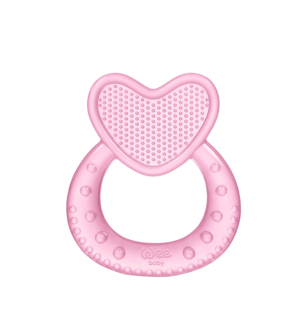 WEE BABY KALPLİ SİLİKON DİŞ KAŞIYICI - PEMBE