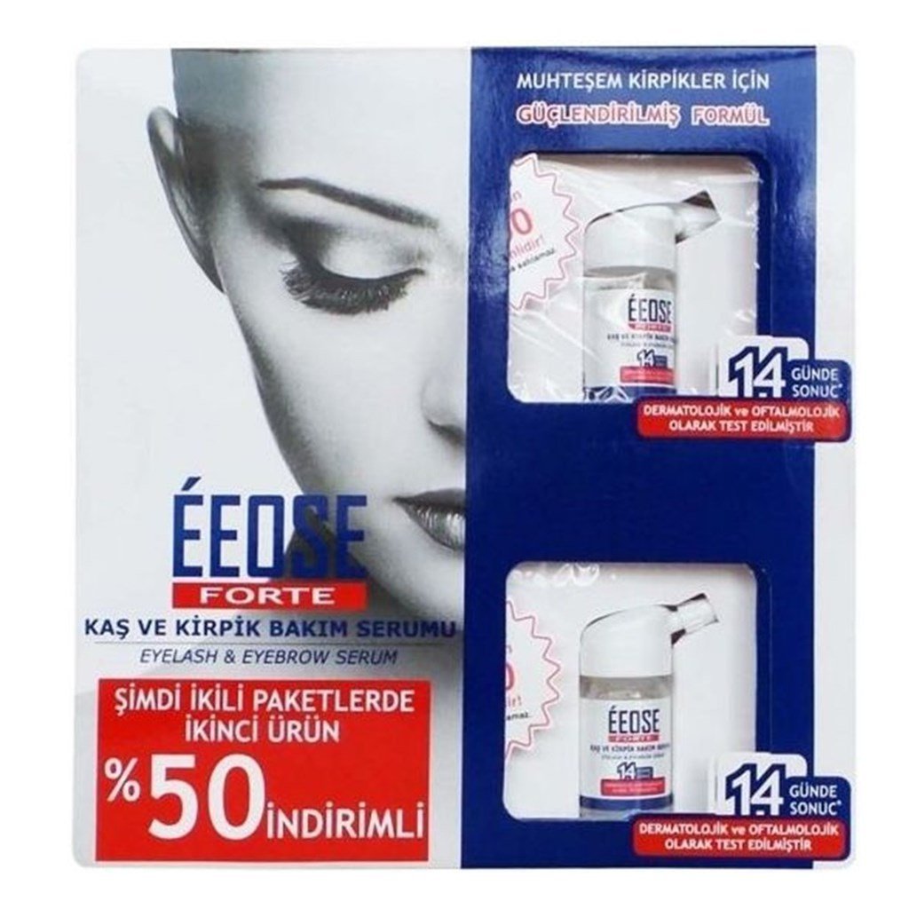 EEOSE FORTE KAŞ VE KİRPİK BAKIM SERUMU 2'Lİ 10 ML