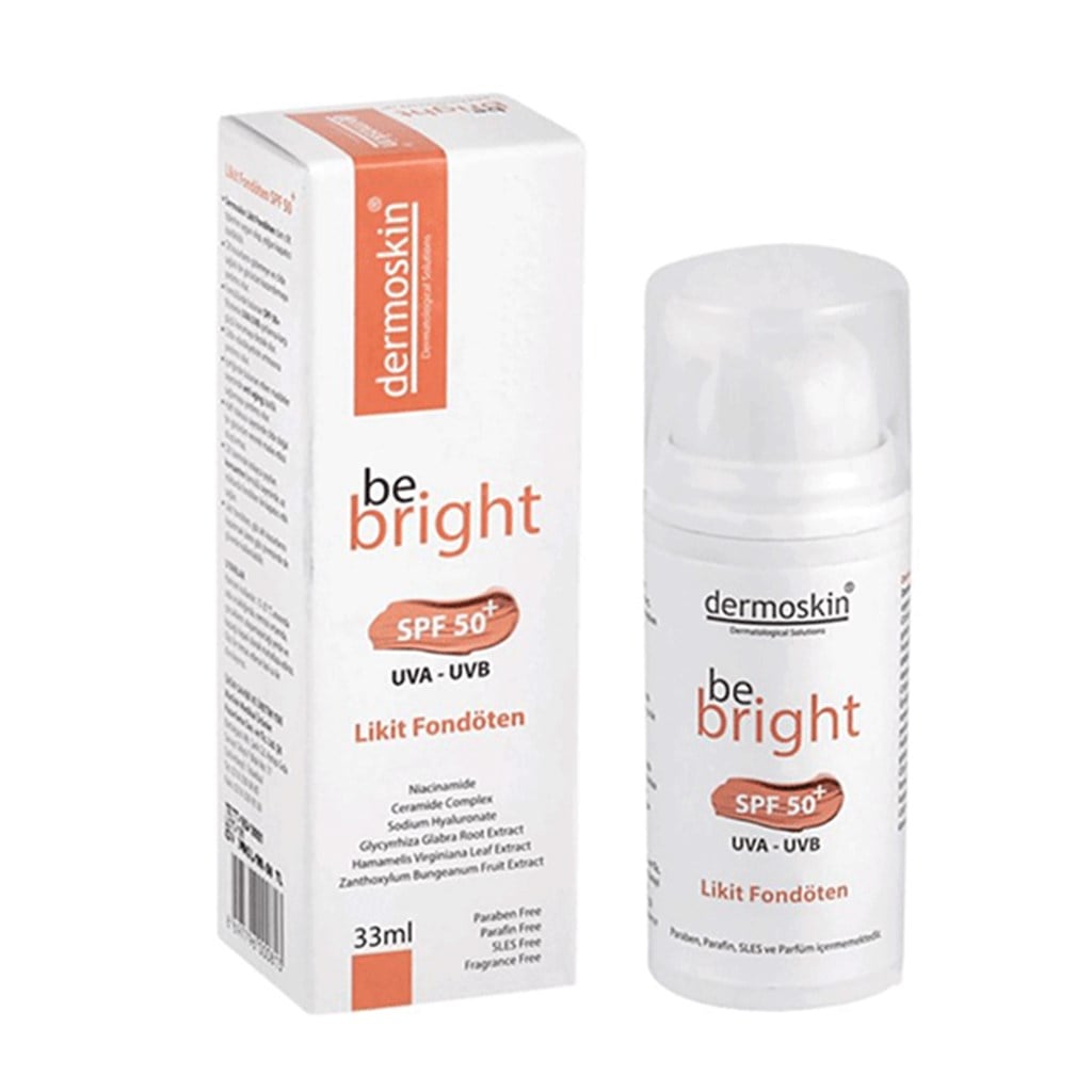 Dermoskin Be Bright Spf 50+ Likit Fondöten 33 ml