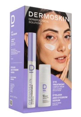 Dermoskin Set - Göz Çevresi Bakım Kremi 15 ml + Kaş Kirpik Serumu 6 ml