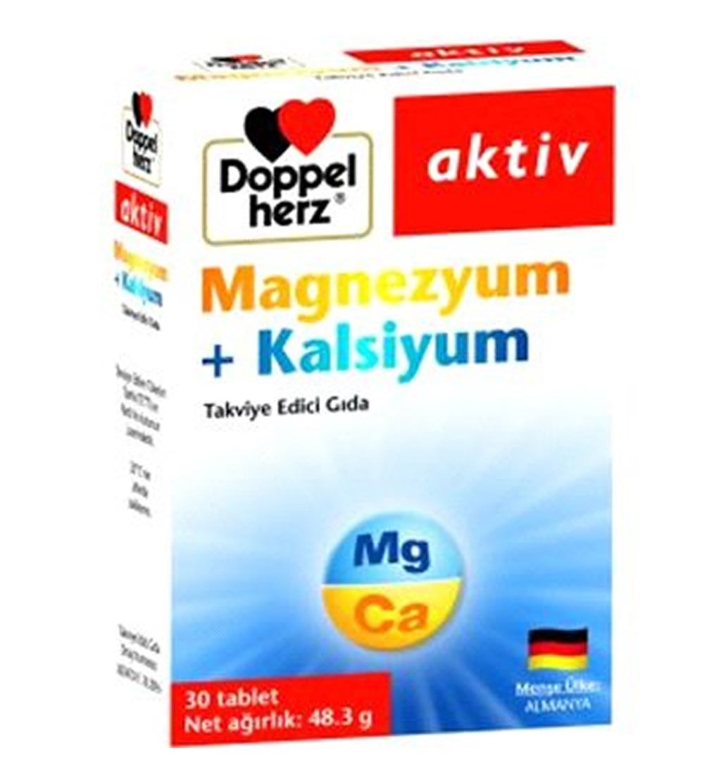DOPPELHERZ AKTİV MAGNEZYUM+ KALSİYUM - 30 TABLET