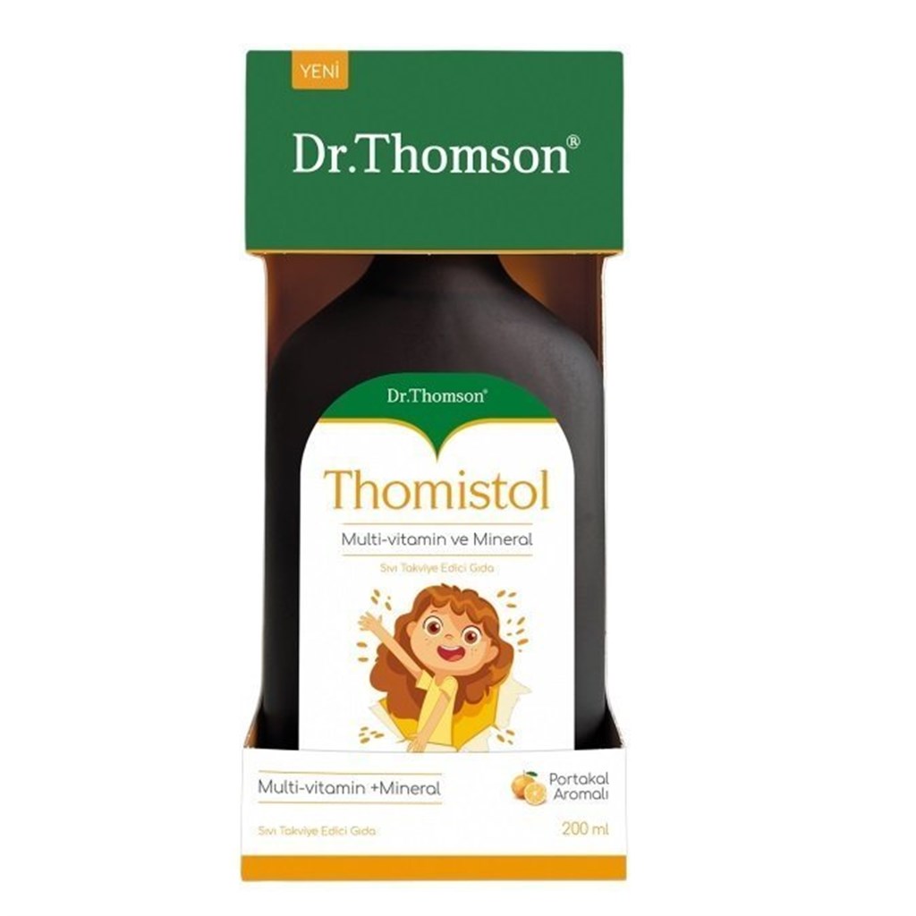 Dr.Thomson Thomistol Multivitamin ve Mineral Şurup 200ml - Portakal Aromalı