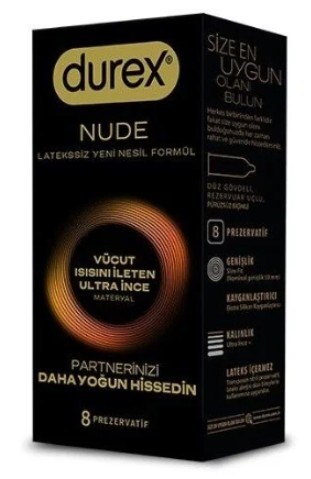Durex Prezervatif Nude 8 Adet