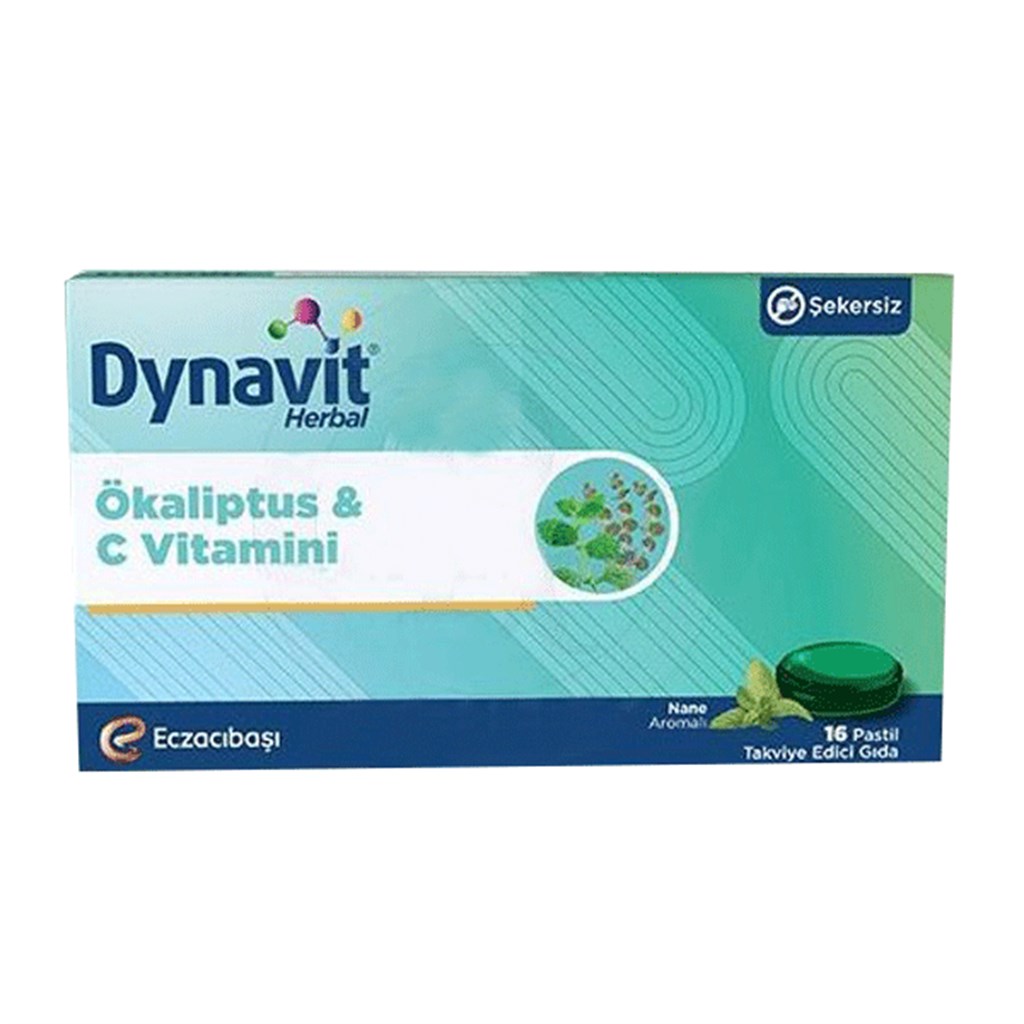 Dynavit Herbal Okaliptüs ve Vitamin C 16 Pastil