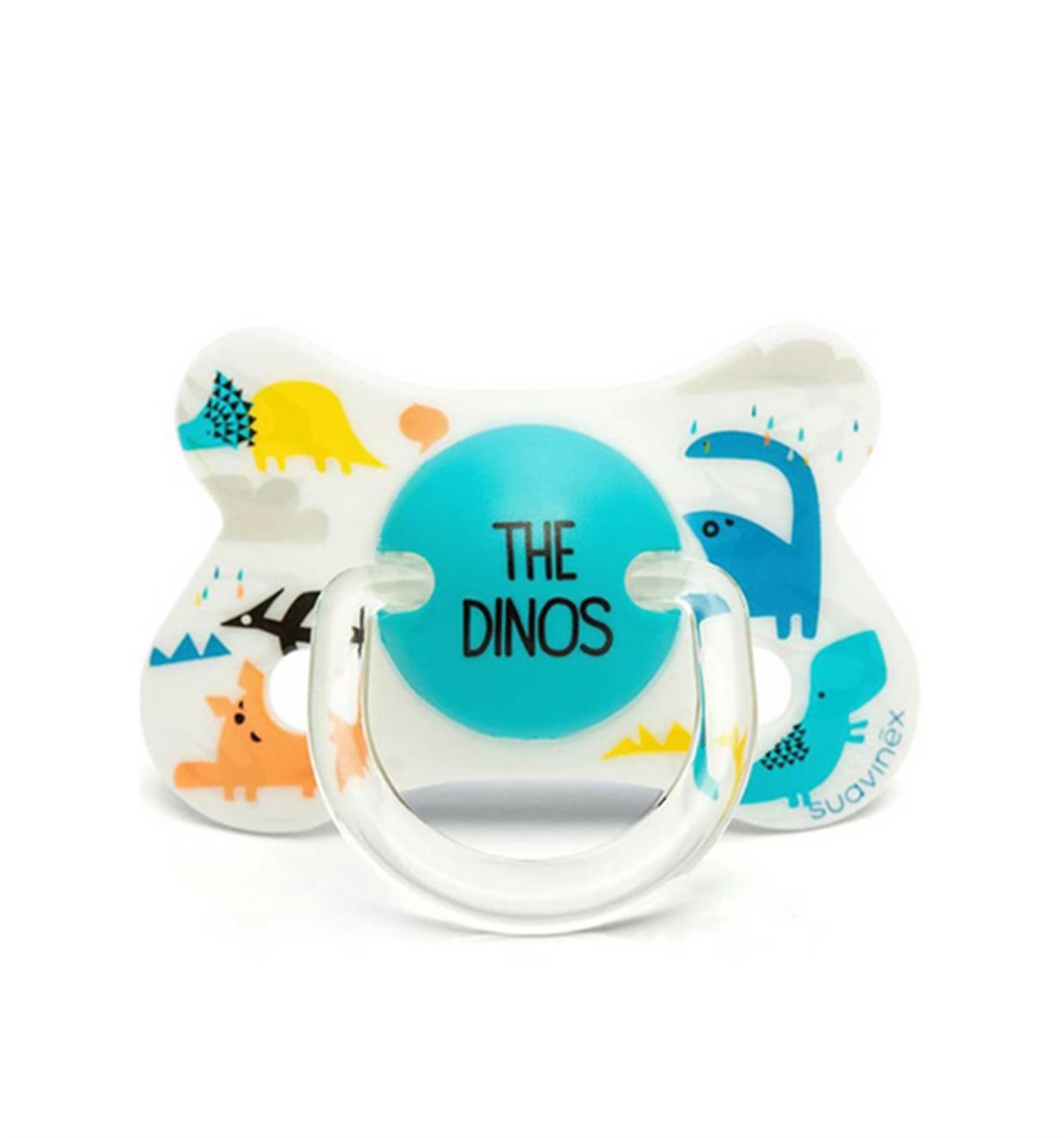 SUAVİNEX FUSİON FİZYOLOJİK SİLİKON EMZİK 4-18AY - DİNOS - BEYAZ