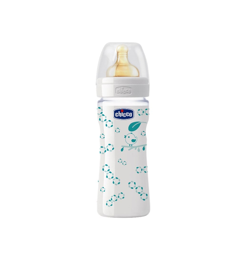 CHİCCO BİBERON 250 ML - KAUÇUK EMZİK (YEŞİL)