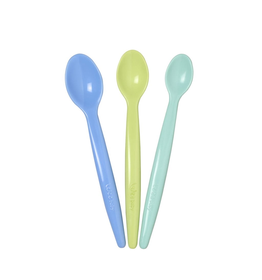 WEE BABY 3'LÜ MAMA KAŞIĞI SETİ - MAVİ - YEŞİL - TURKUAZ