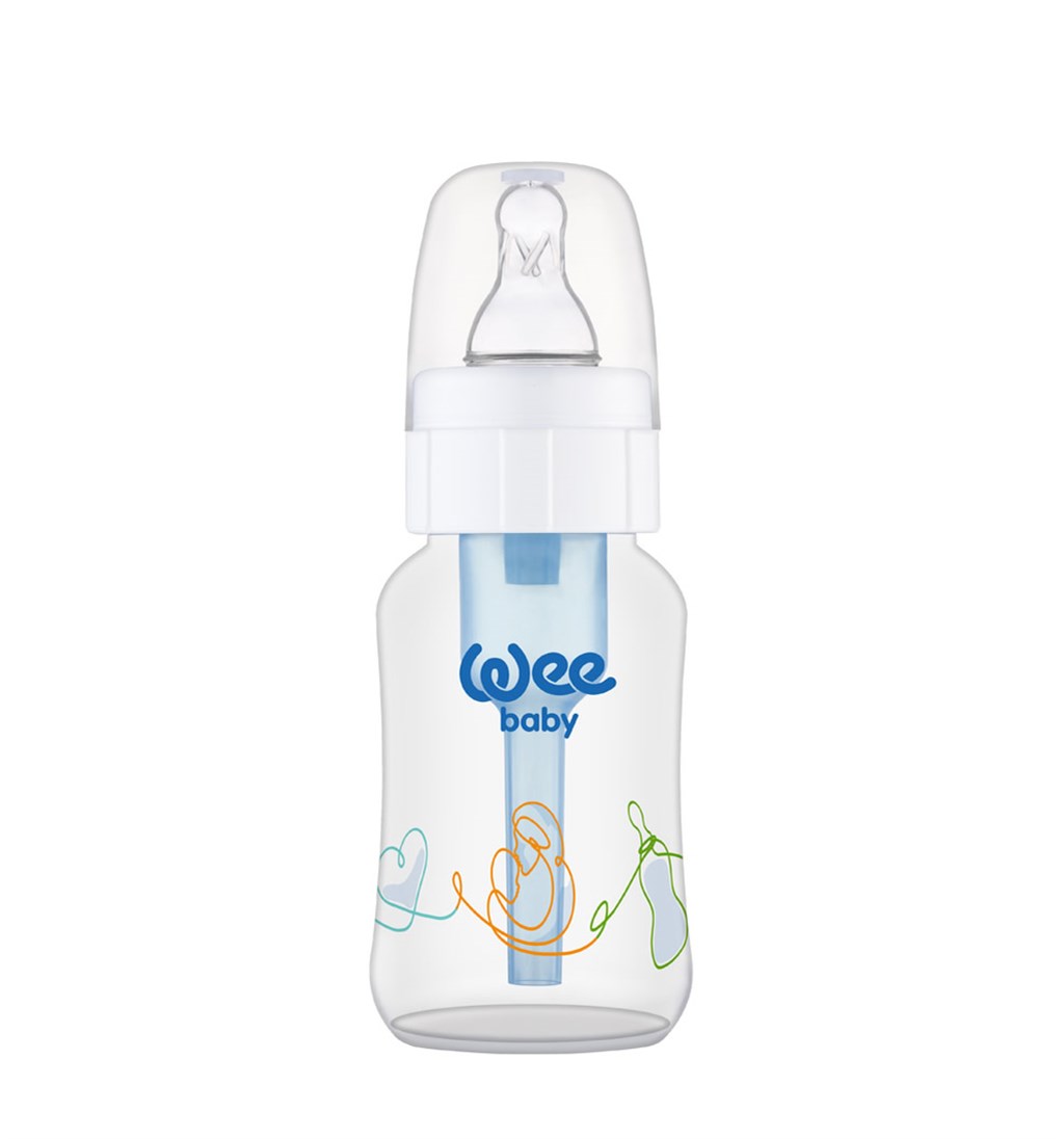 WEE BABY ANTİKOLİK GAZ ÖNLEYİCİ PP BİBERON 0-6AY 150ML - ŞEFFAF