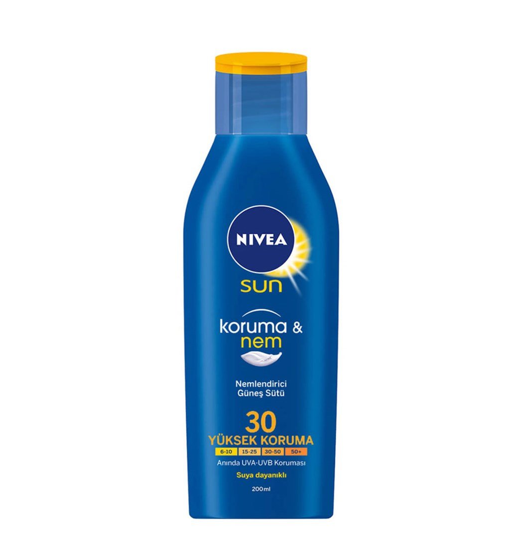 NİVEA SUN KORUMA & NEM NEMLENDİRİCİ GÜNEŞ SÜTÜ SPF 30 200ML