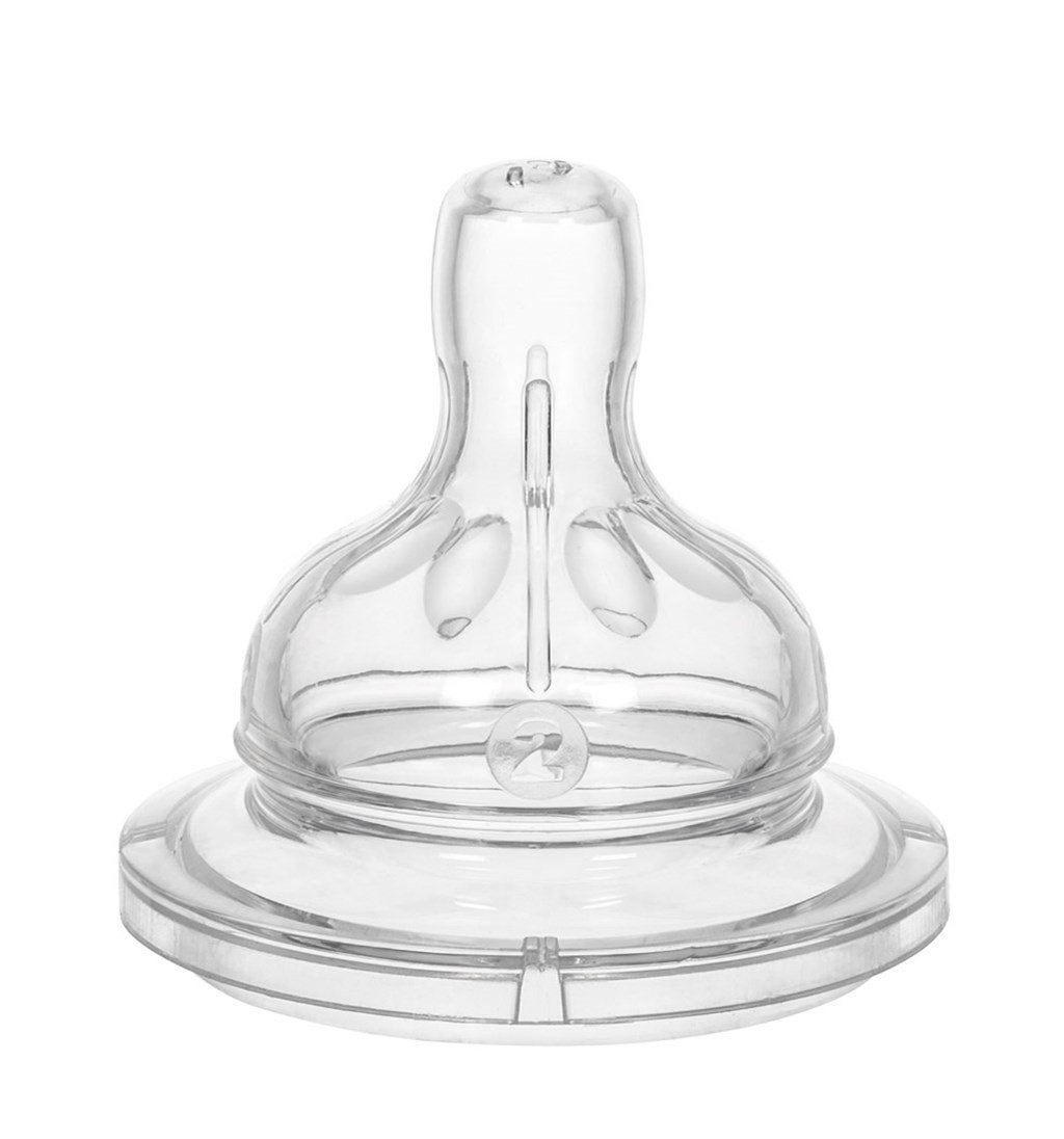 WEE BABY YUVARLAK UÇLU GENİŞ AĞIZLI BİBERON EMZİĞİ 6-18AY NO.2