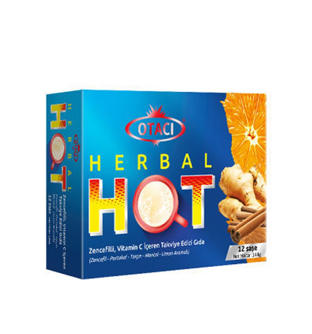 OTACI HERBAL HOT TAKVİYE EDİCİ GIDA 12 ŞASE