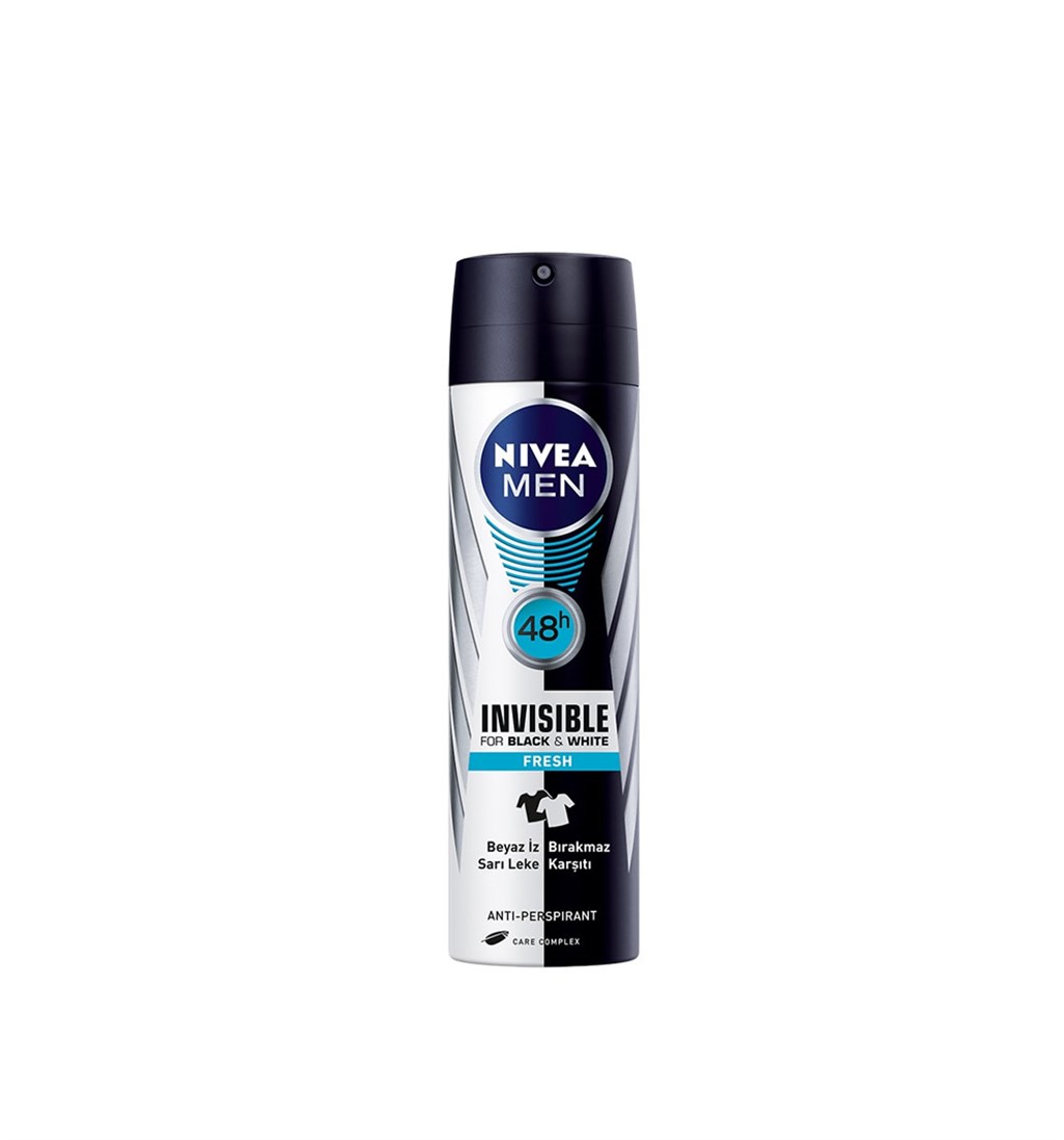 NİVEA İNVİSİBLE BLACK&WHİTE FRESH DEODORANT 150ML (ERKEK)