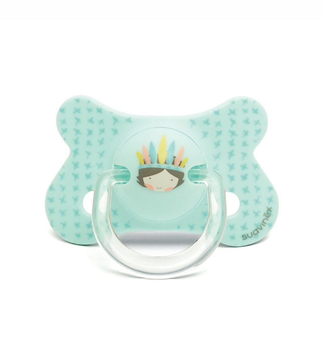 SUAVİNEX FUSİON PREMATÜRE FİZYOLOJİK SİLİKON EMZİK - İNDİANS - MAVİ