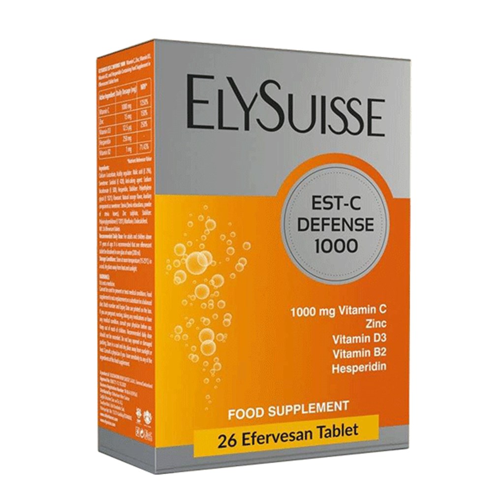 Elysuisse Est-C Defence 1000 mg Takviye Edici Gıda 2x13 Efervesan Tablet