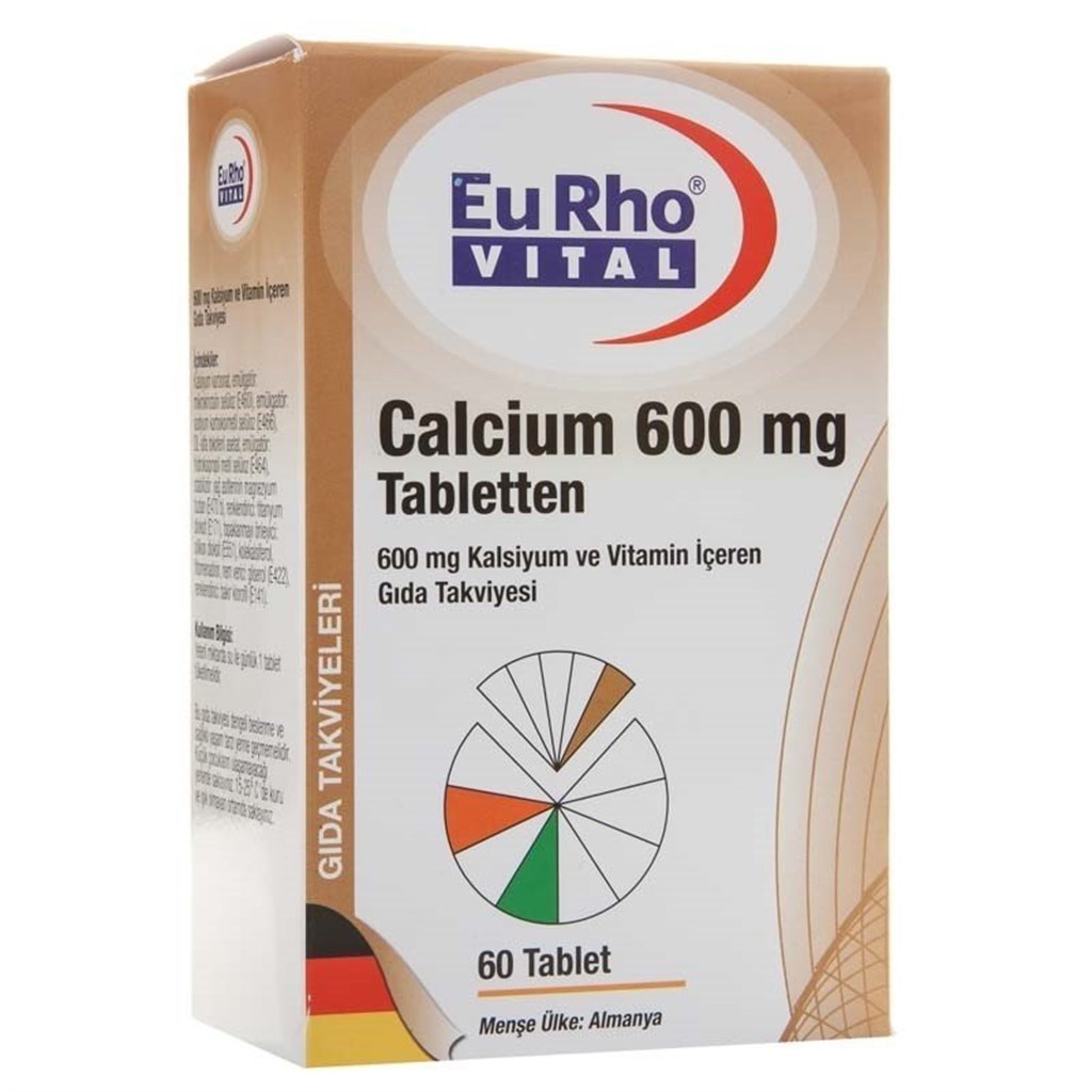 EURHO VİTAL CALCİUM 600 MG 60 TABLET