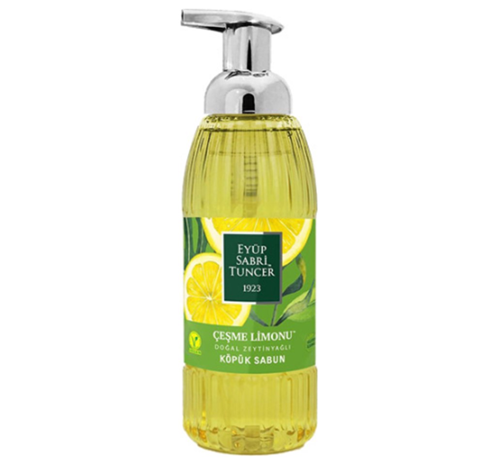 Eyüp Sabri Tuncer Doğal Zeytinyağlı Çeşme Limonu Köpük Sabun 500 ml