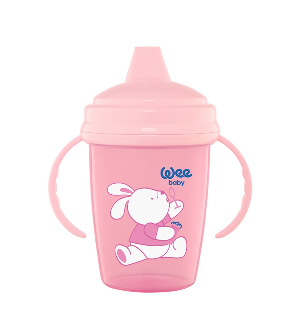 WEE BABY ENJOJ AKITMAZ PP ALIŞTIRMA BARDAĞI 6AY+ - PEMBE