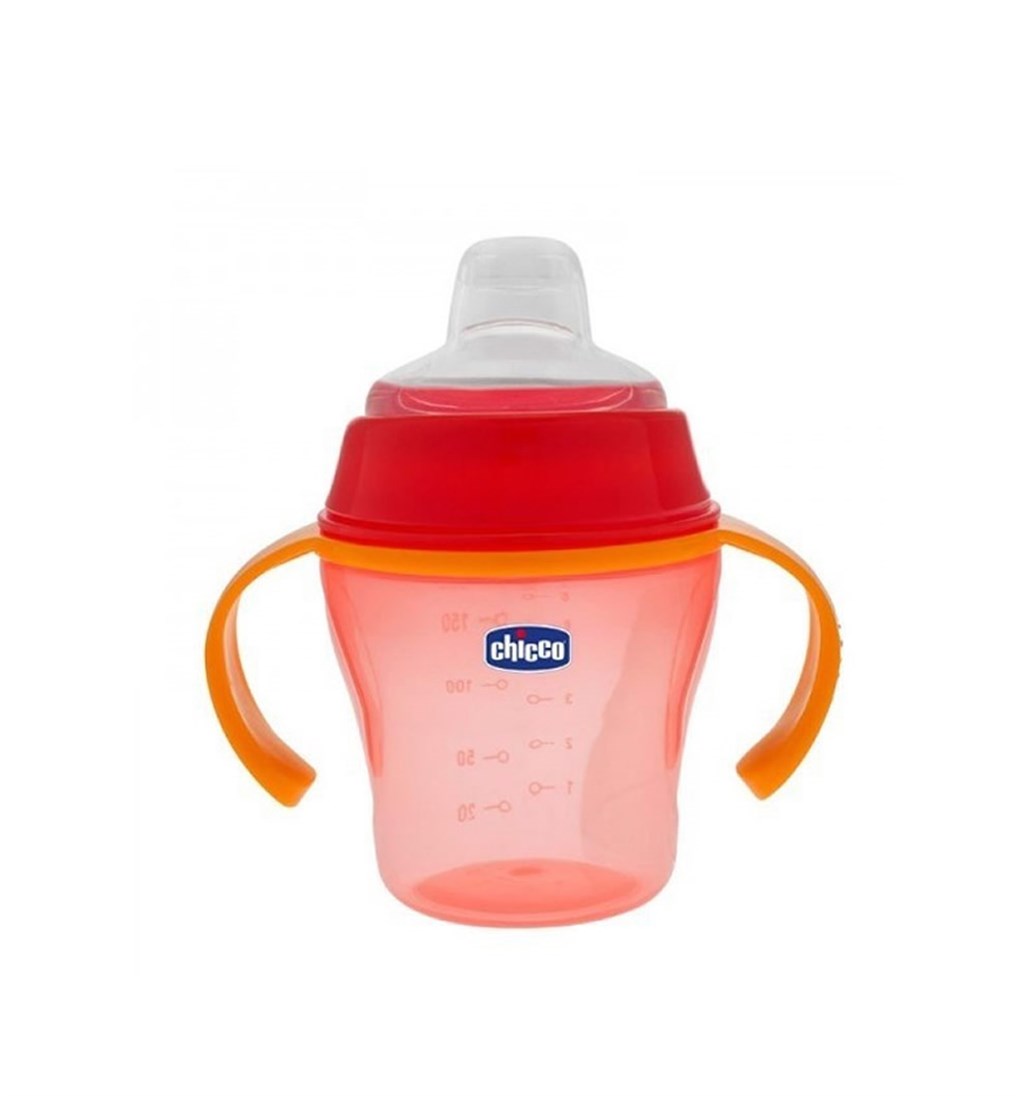 CHİCCO BARDAK YUMUŞAK 6+ (KIRMIZI)