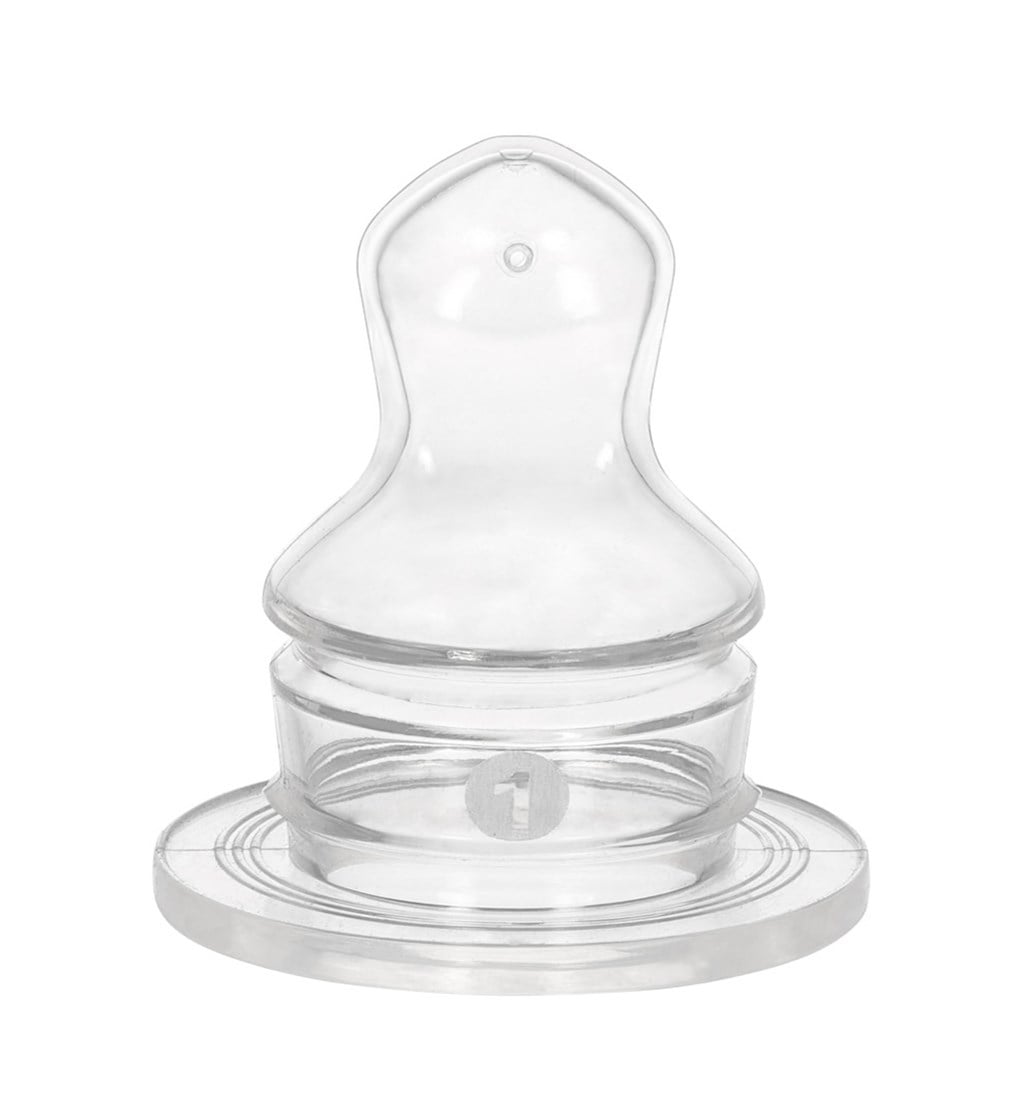 WEE BABY DAMAKLI UÇLU BİBERON EMZİĞİ 0-6AY NO.1