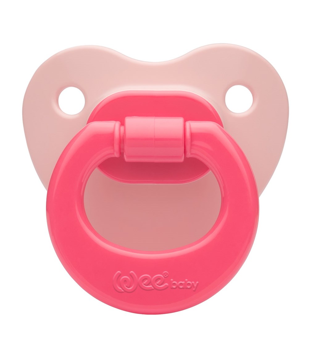 WEE BABY MAT GÖVDELİ DAMAKLI EMZİK 0-6AY NO.1 - PEMBE