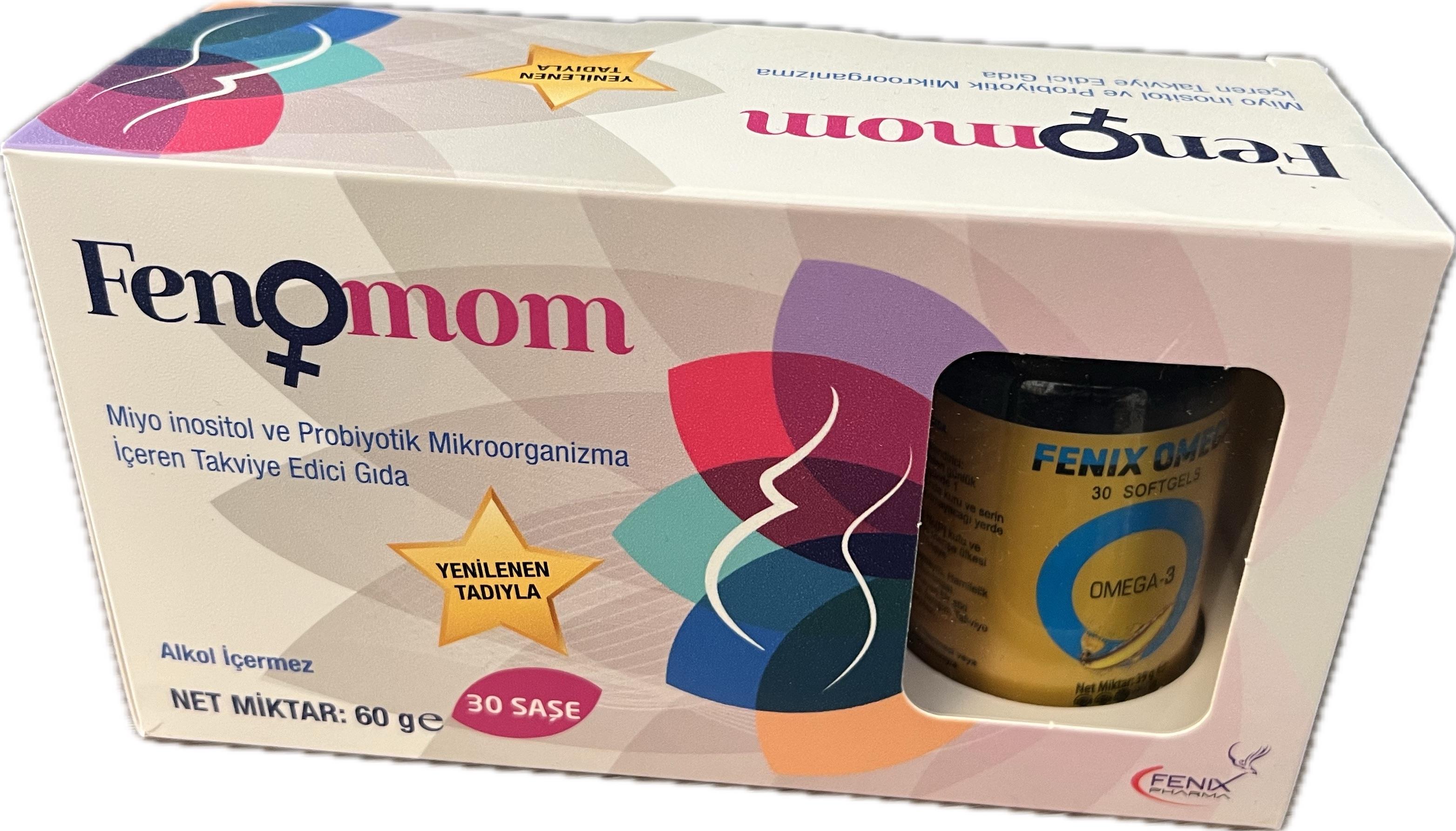 Fenomom 30 Saşe + Omega-3 30 Kapsül