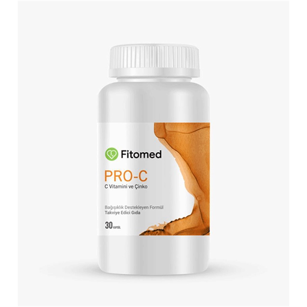 Fitomed Pro-C Vitamin C ve Çinko içerikli 30 Kapsül