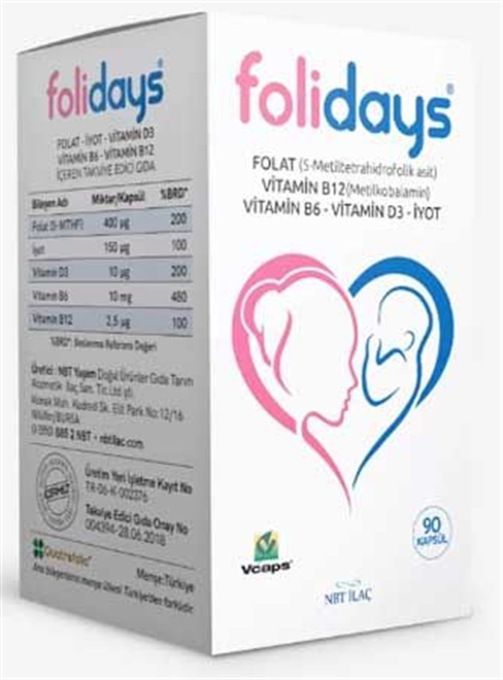 Folidays 90 Kapsül