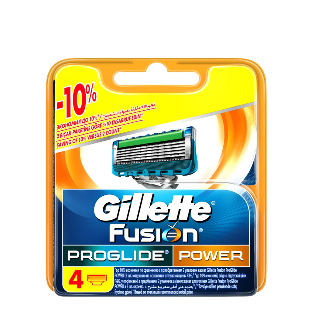 GİLLETTE FUSİON PROGLİDE POWER YEDEK 4'LÜ