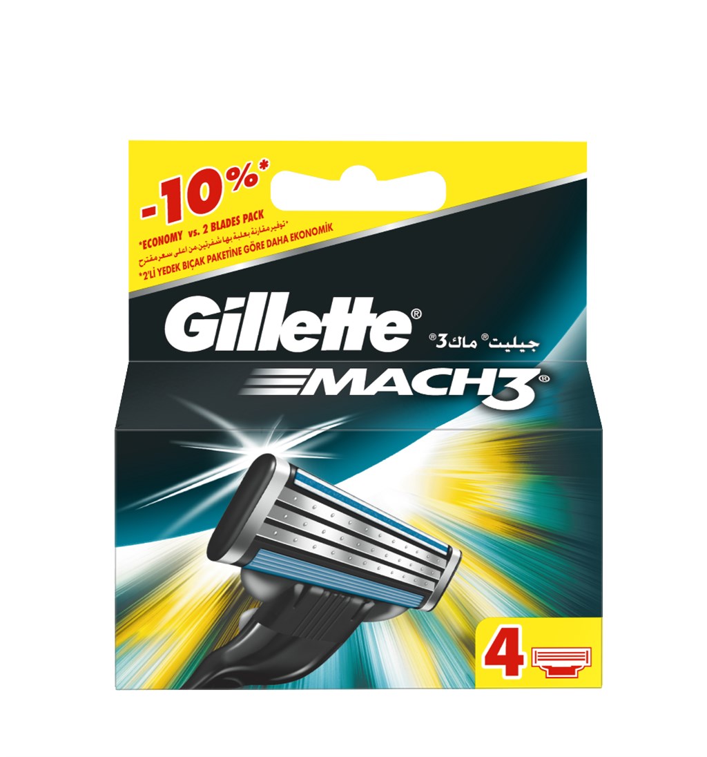 GİLLETTE MACH3 YEDEK 4'LÜ