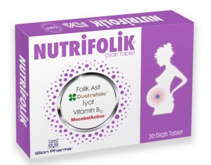 Glion Pharma Nutrifolik Dilaltı Tablet 30'lu