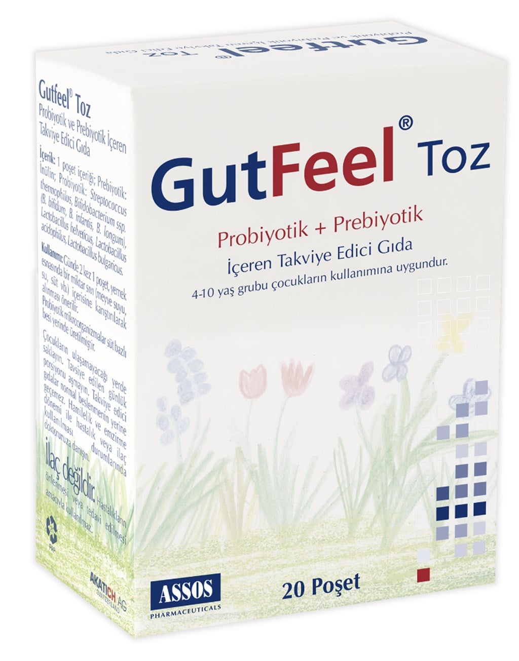 GutFeel Probiotic + Prebiotic Toz 20 Poşet
