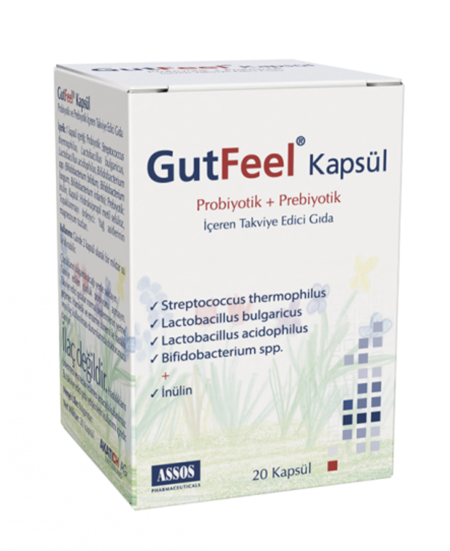 GutFeel Probiotic + Prebiotic 20 Kapsül