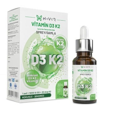 Haver Vitamin D3K2 Sprey 20 ml