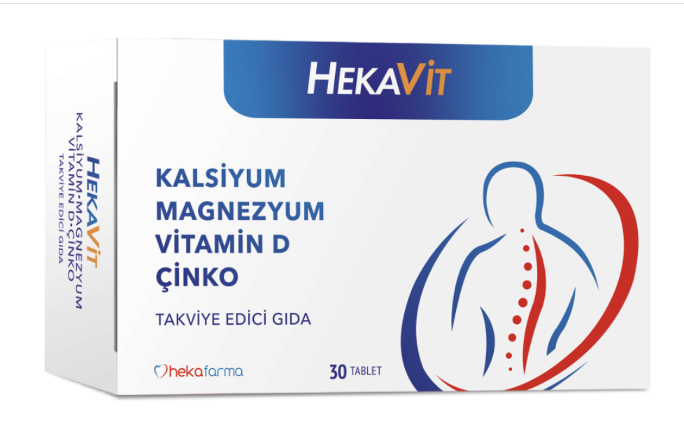 Hekavit Kalsiyum Magnezyum 30 Tablet