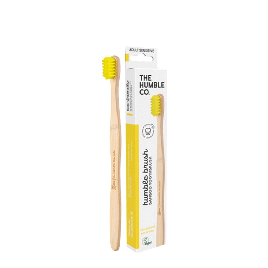 Humble Brush Bambu Diş Fırçası Hassas Yellow
