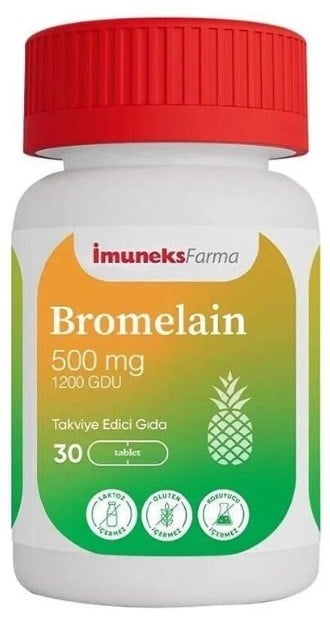 İmuneks Bromelain 500 mg 30 Kapsül